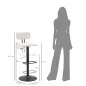 Stołek barowy LIGHT Biały 41x47,5x85-106,5 cm (siedzenie 61-83 cm)
 Zestaw 2 szt